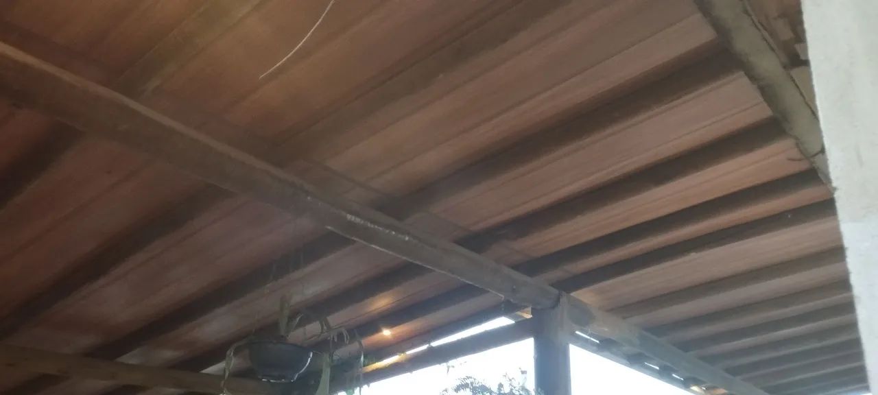 Telhado rústico  telhas de cerâmica Branca com forro amadeirado  - Foto 4