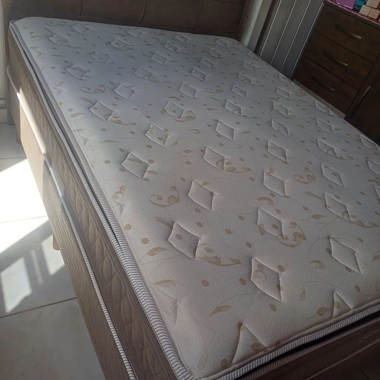 Cama box casal star flex de espuma bem conservado - Foto 3