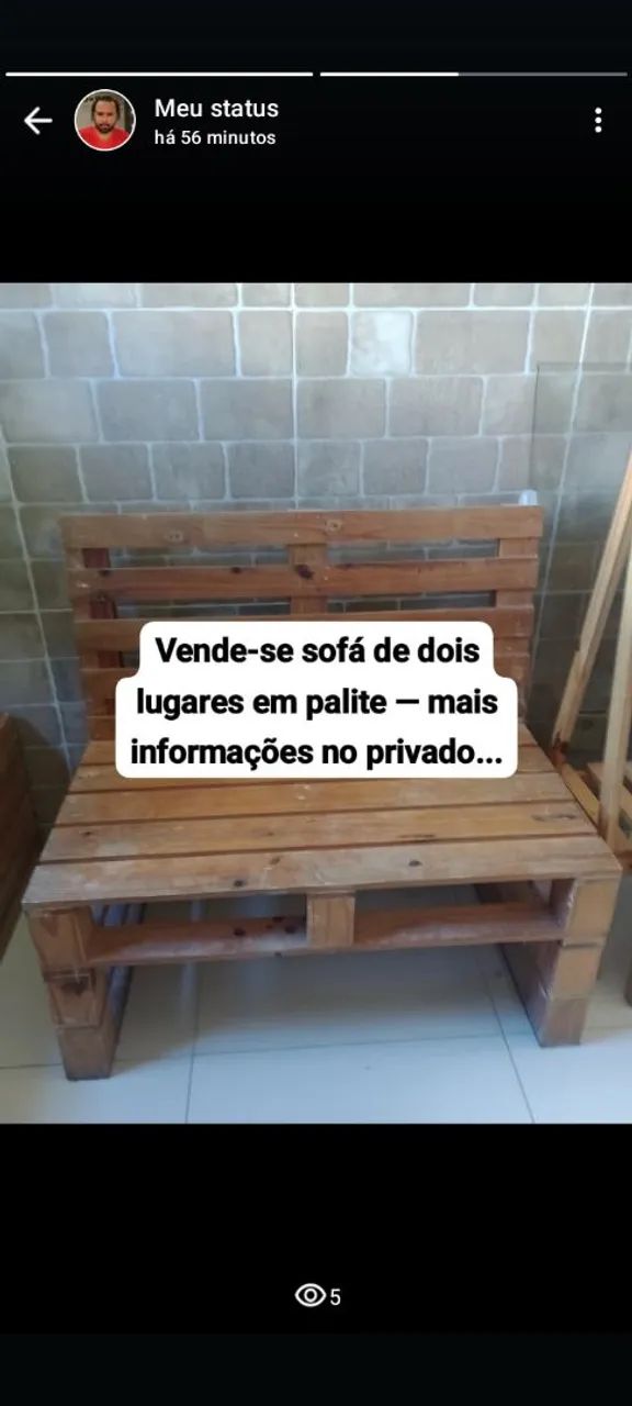 Sofá de Paletes 2 lugares