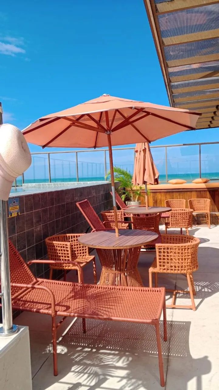 Flat Pé Na Areia Mobiliado em Cabedelo vista Mar Definitiva Piscina Cobertura - Foto 5