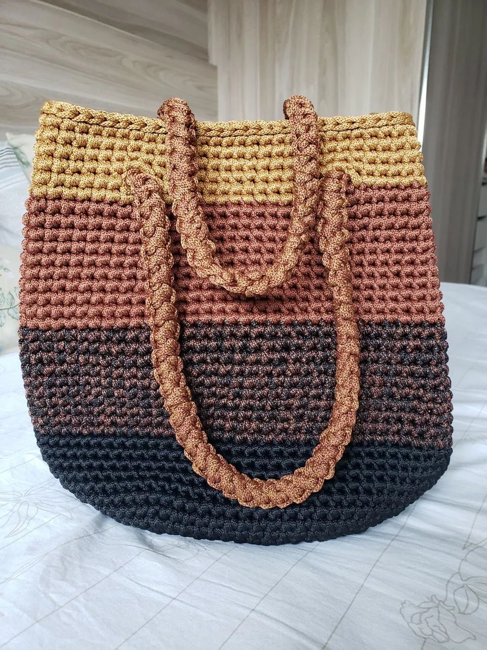 Bolsa em crochê  - Foto 4