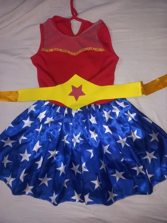 Fantasia de Mulher Maravilha Infantil Carnaval - Foto 2