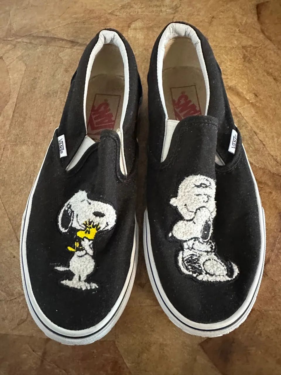 Tênis Vans Slip-On Peanuts Snoopy Preto Tamanho 37 Calçados