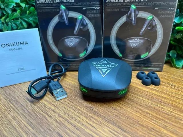 ONIKUMA T308: Fones de Ouvido TWS para Jogos - Som Imersivo e Controle por Toque - Foto 3