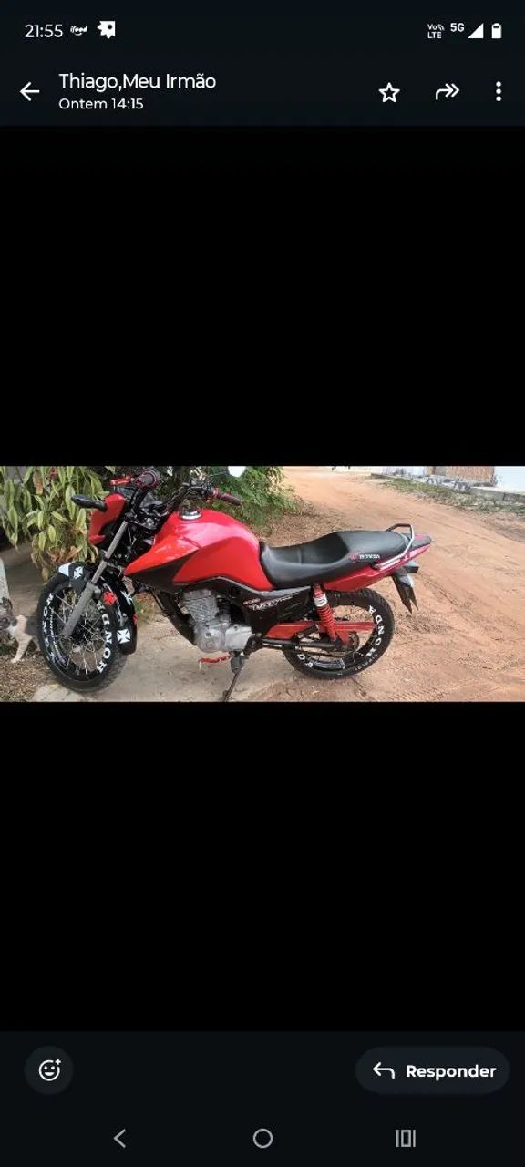 Moto cg fan 125,2014; toda em dias 