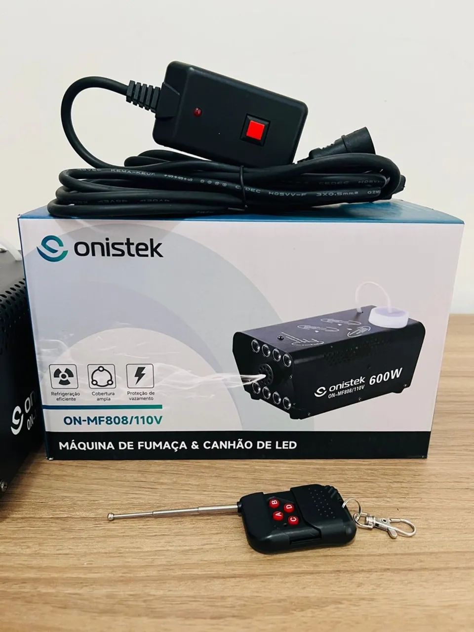 Máquina de Fumaça 600w com 8 Led (entrega gratis) - Foto 5