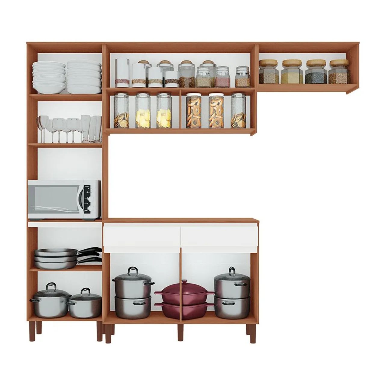 Cozinha Bali New Modulada 100% MDF - Foto 4