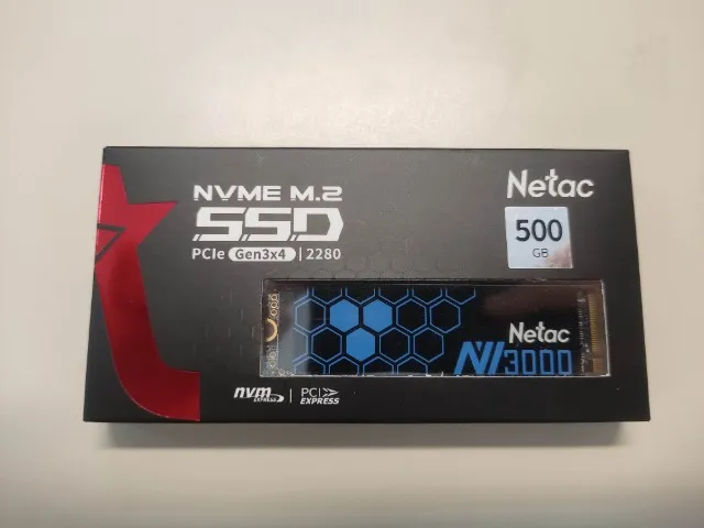 SSD M.2 Nvme 250GB 500GB Netac Novo Lacrado 3500Mb/s
