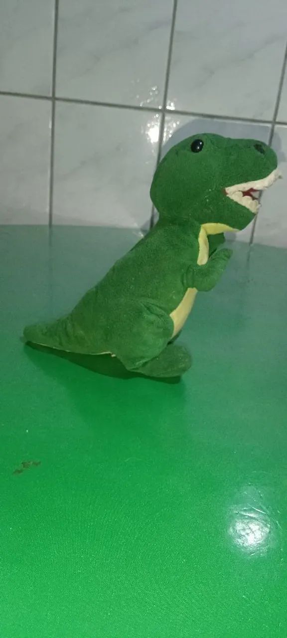 Pelúcia de Dinossauro Verde - Foto 2