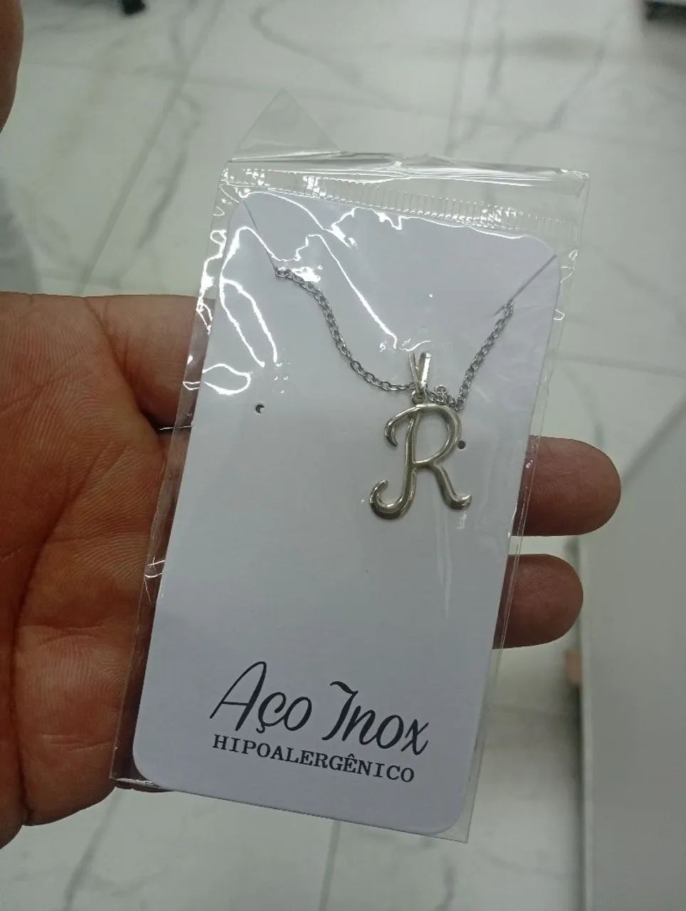 Colares de Letras Aço Inox - Hipoalergênico - Foto 3
