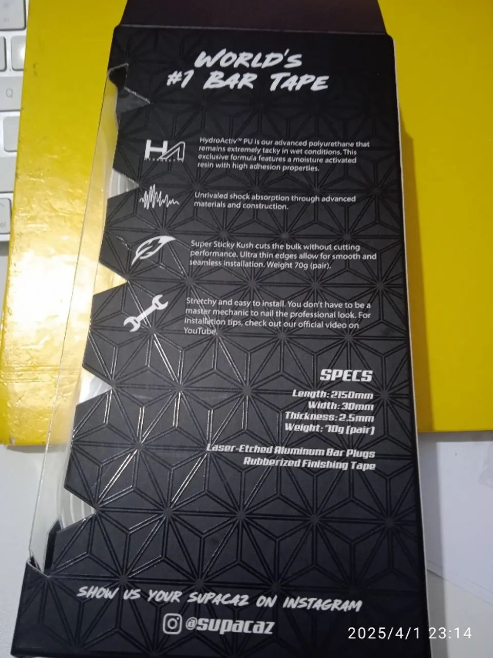 Fita Guidão Supacaz Super Sticky Kush Galaxy - Foto 4