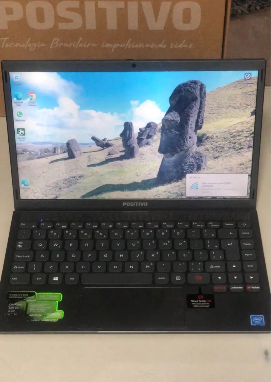 Notebook Positivo Motion Gray C4120F-S Intel Celeron Dual Core Windows 11 Home 14" Cinza