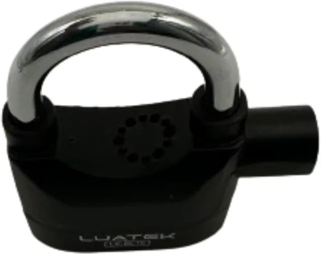 Cadeado Com Alarme Antifurto,  3 Chaves Ideal Para Motos, Bike, Portas, Luatek Lk-bl16  - Foto 6