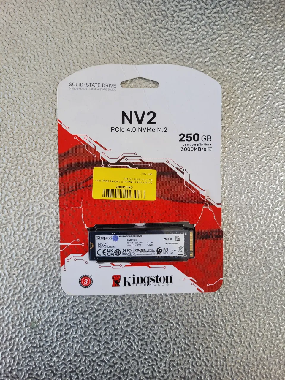 SSD Kingston NV2 250GB PCIe 4.0 NVMe M.2