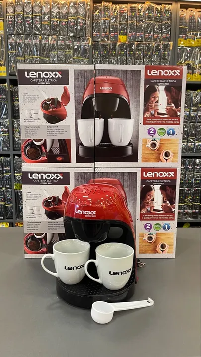 Cafeteira Elétrica Lenoxx Coffee Red - Nova