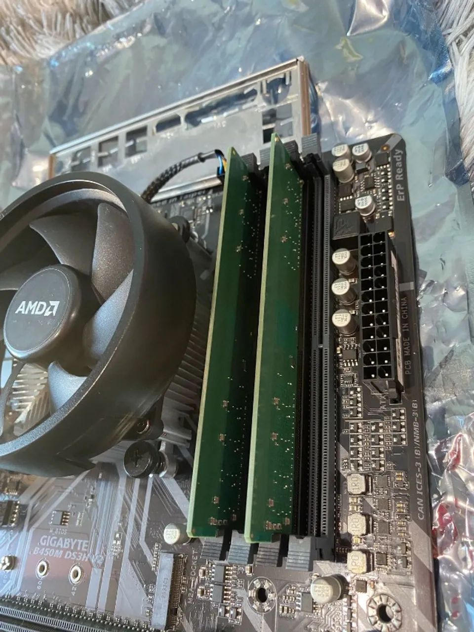 Kit Upgrade Ryzen 5 4600G + Placa mãe B450 Gigabyte + 16gb ddr4 - Foto 4