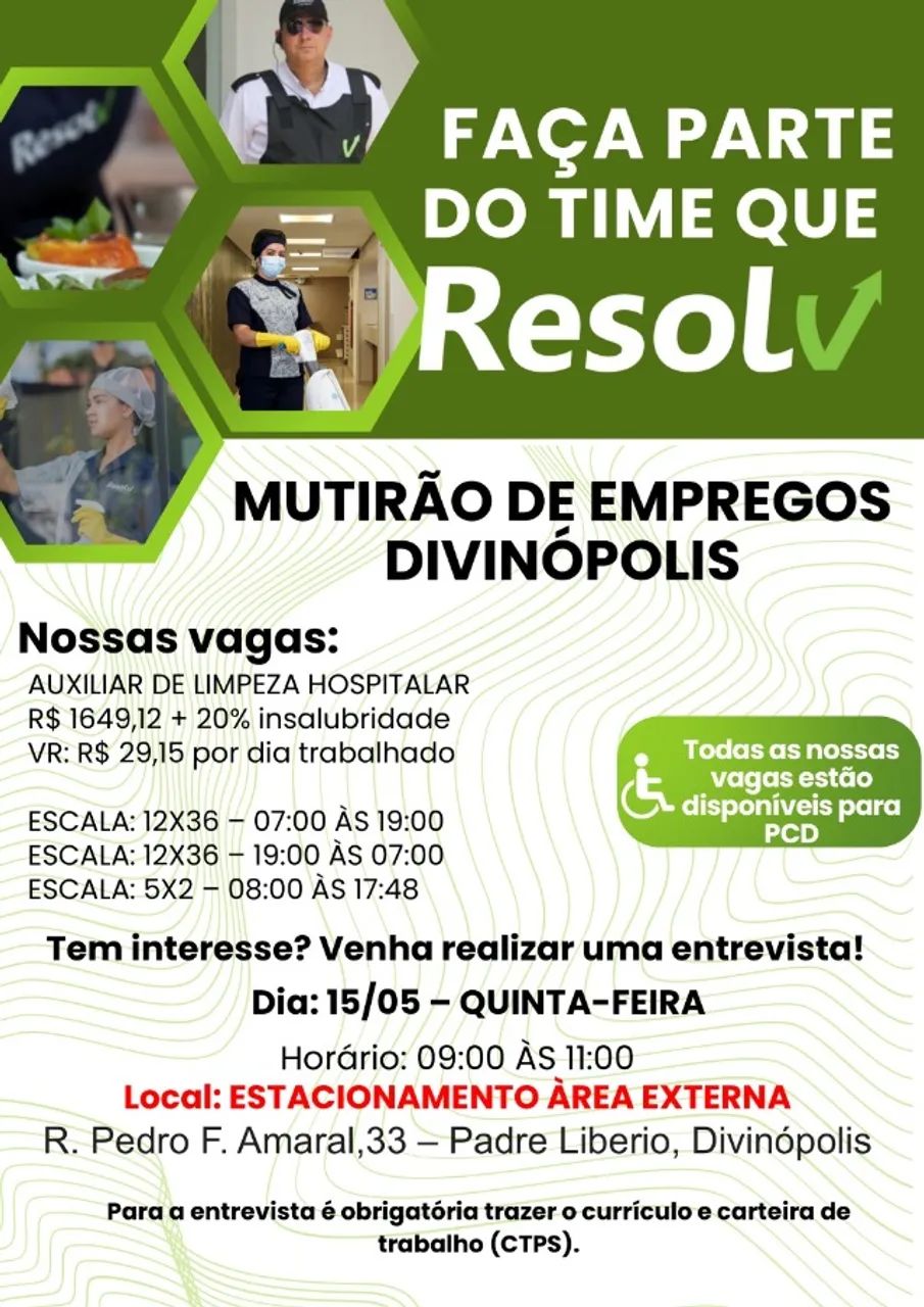 MUTIRÃO DE EMPREGOS- DIVINÓPOLIS, MG