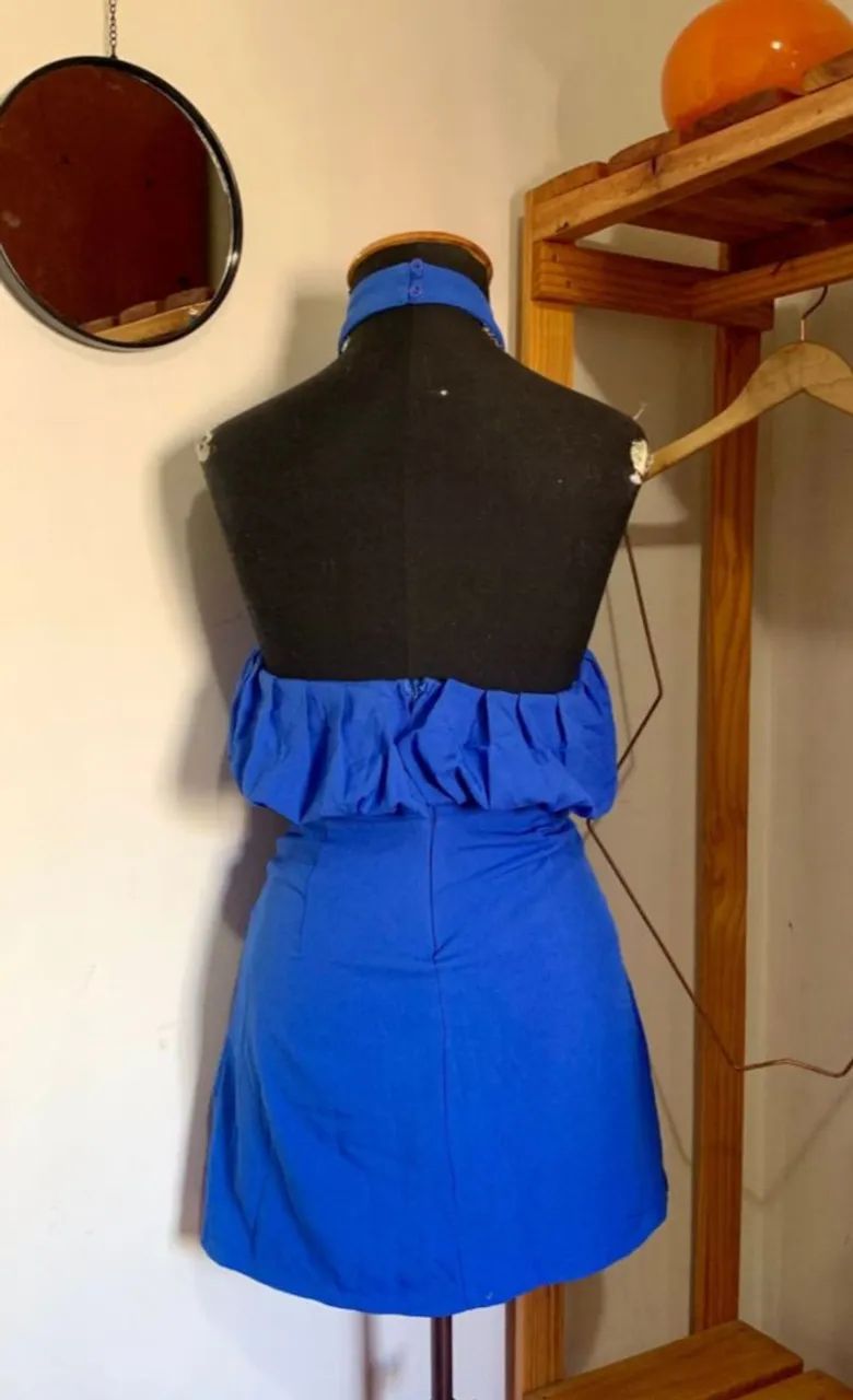 Vestido azul feminino - Foto 2