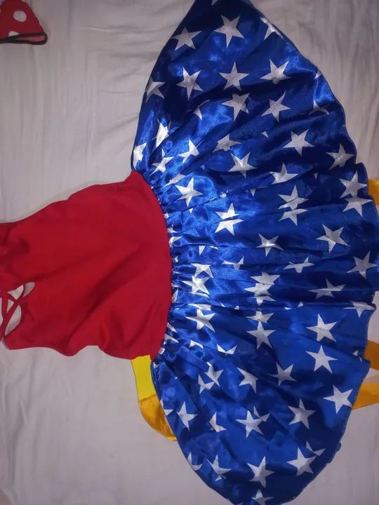 Fantasia de Mulher Maravilha Infantil Carnaval - Foto 3