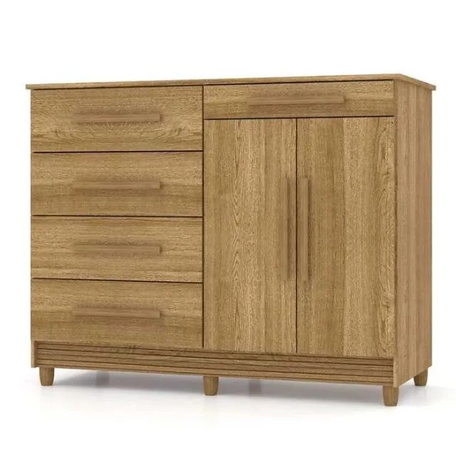 Cômoda Sírius 5 Gavetas 2 Portas - Foto 3
