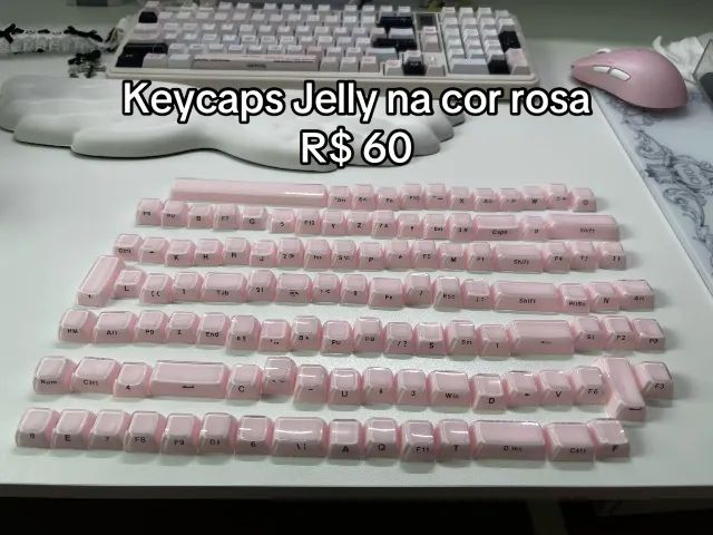 keycaps jelly rosa 