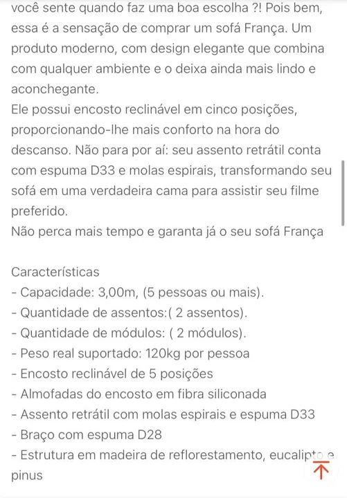 Sofá novo ar-condicionado novo . - Foto 2