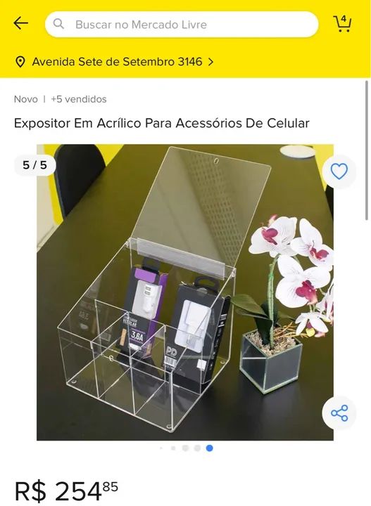 Expositor de Acrílico para Acessórios de Celular - Foto 3