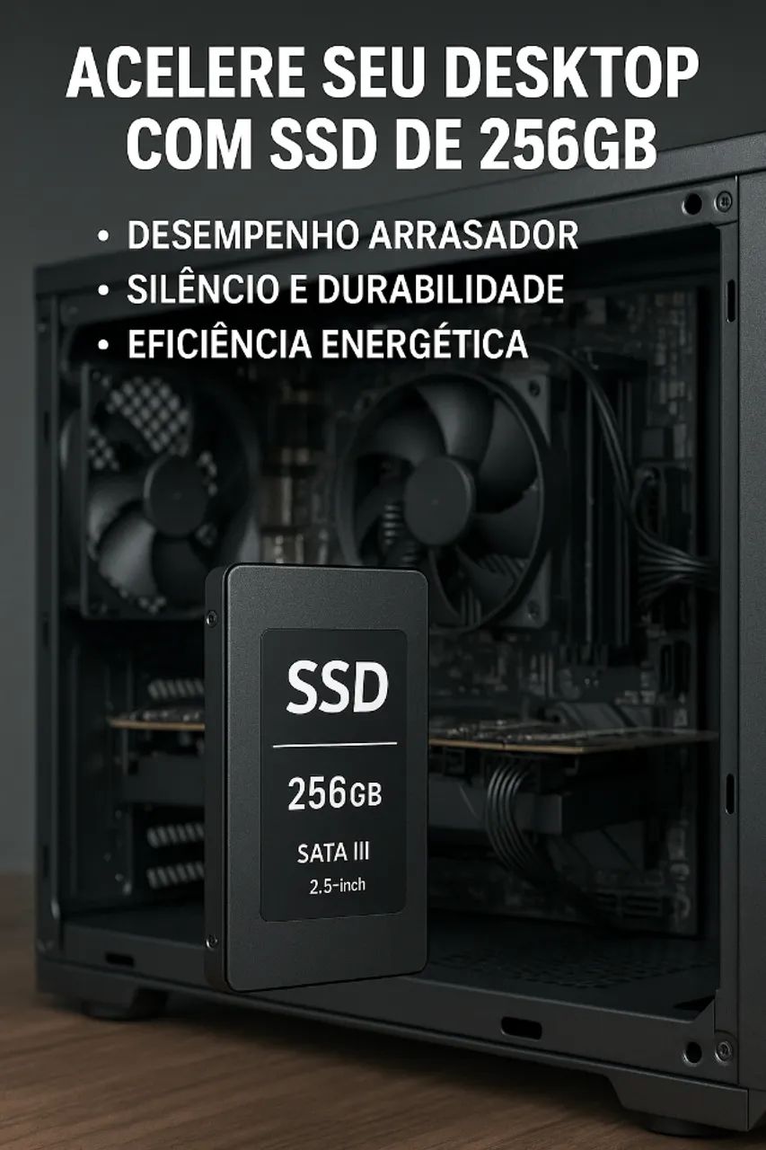 [Novo] Acelere Seu Computador com o SSD de 256 GB SATA III