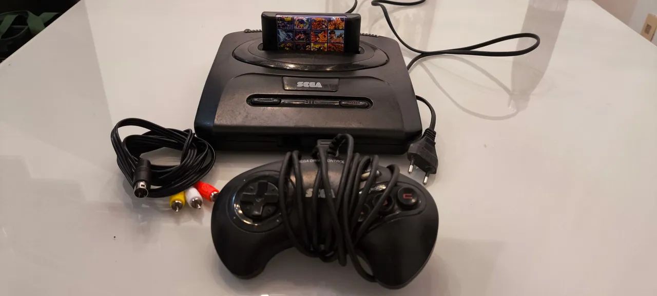 Mega drive 3 com controle e 150 jogos!