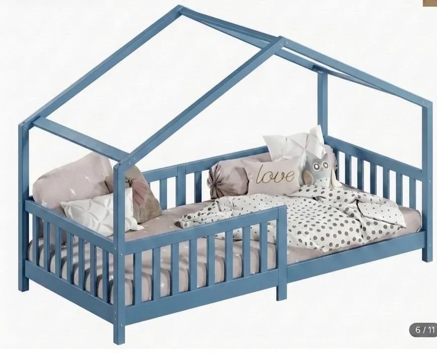 Cama industrial infantil decorada