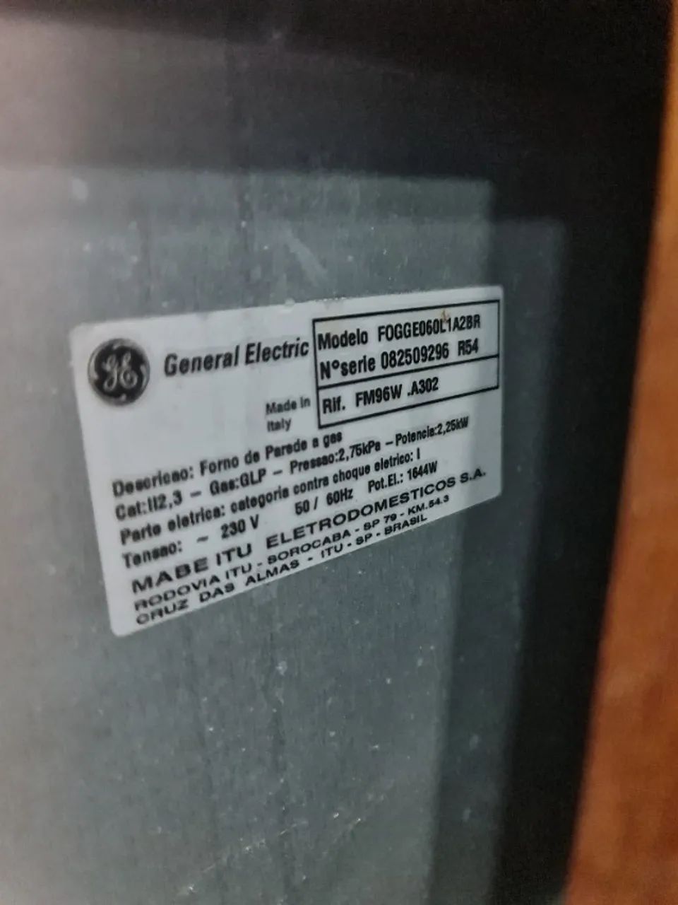 FORNO DE EMBUTIR A GÁS 60 L - 220V - GENERAL ELETRIC - Foto 6