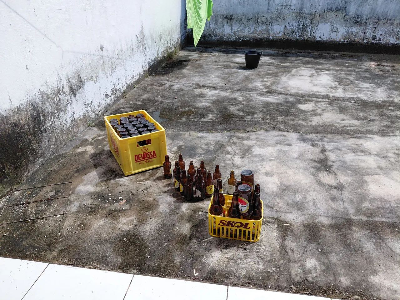 Cascos de cerveja. 