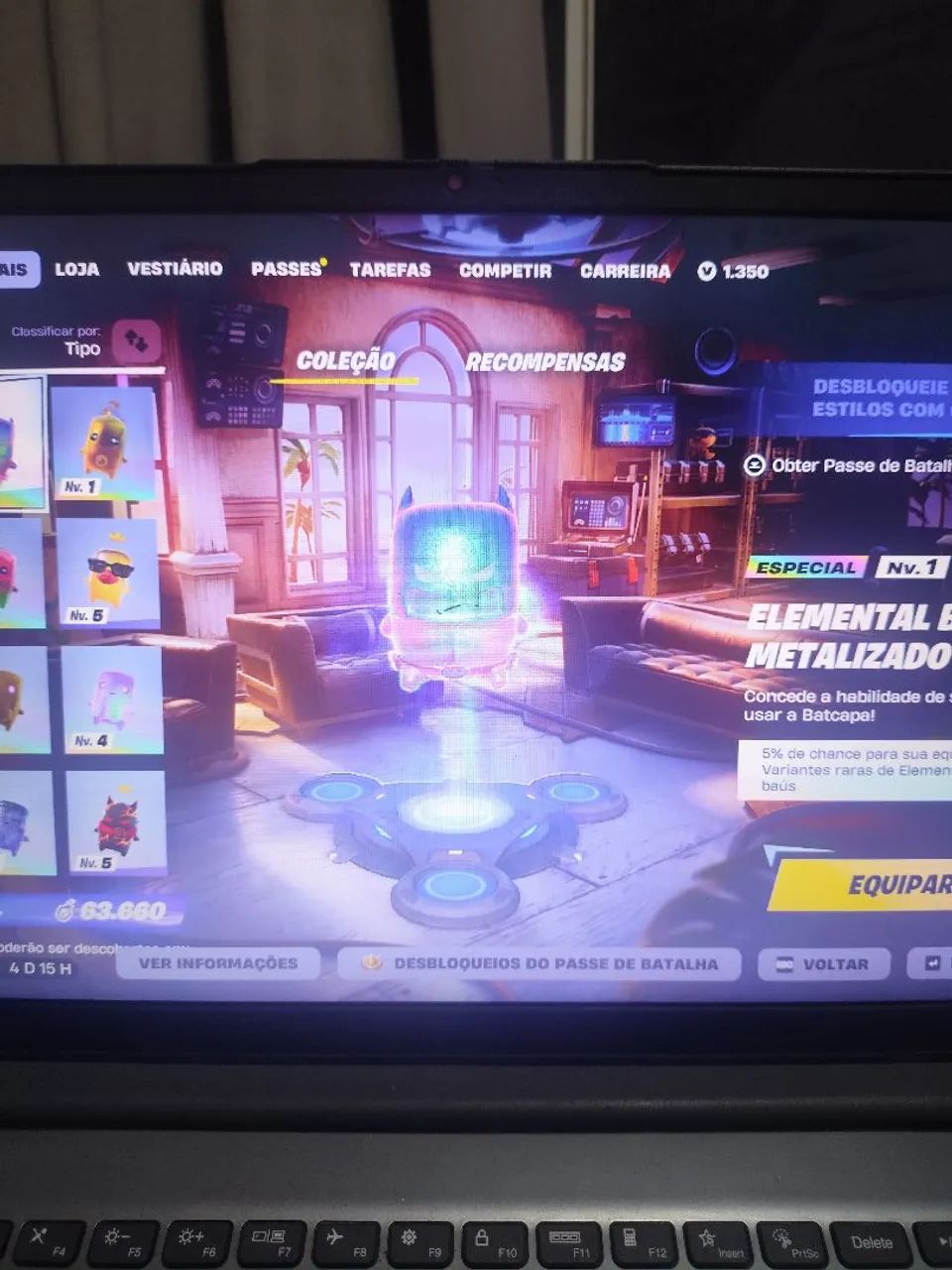 Elemental Batman metalizado 