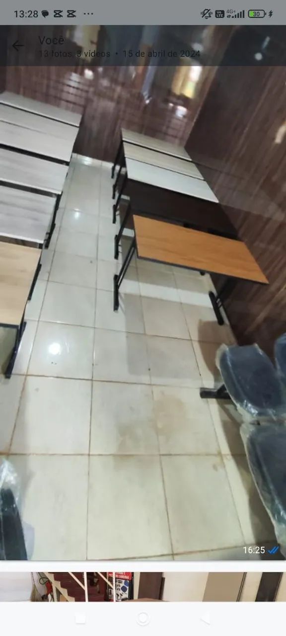 Mesa 120x60 sem gaveta produtos de ótima qualidade  - Foto 2