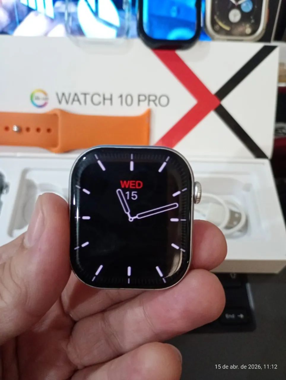SmartWatch Prata W10 PRO TELA AMOLED 46mm - Foto 3