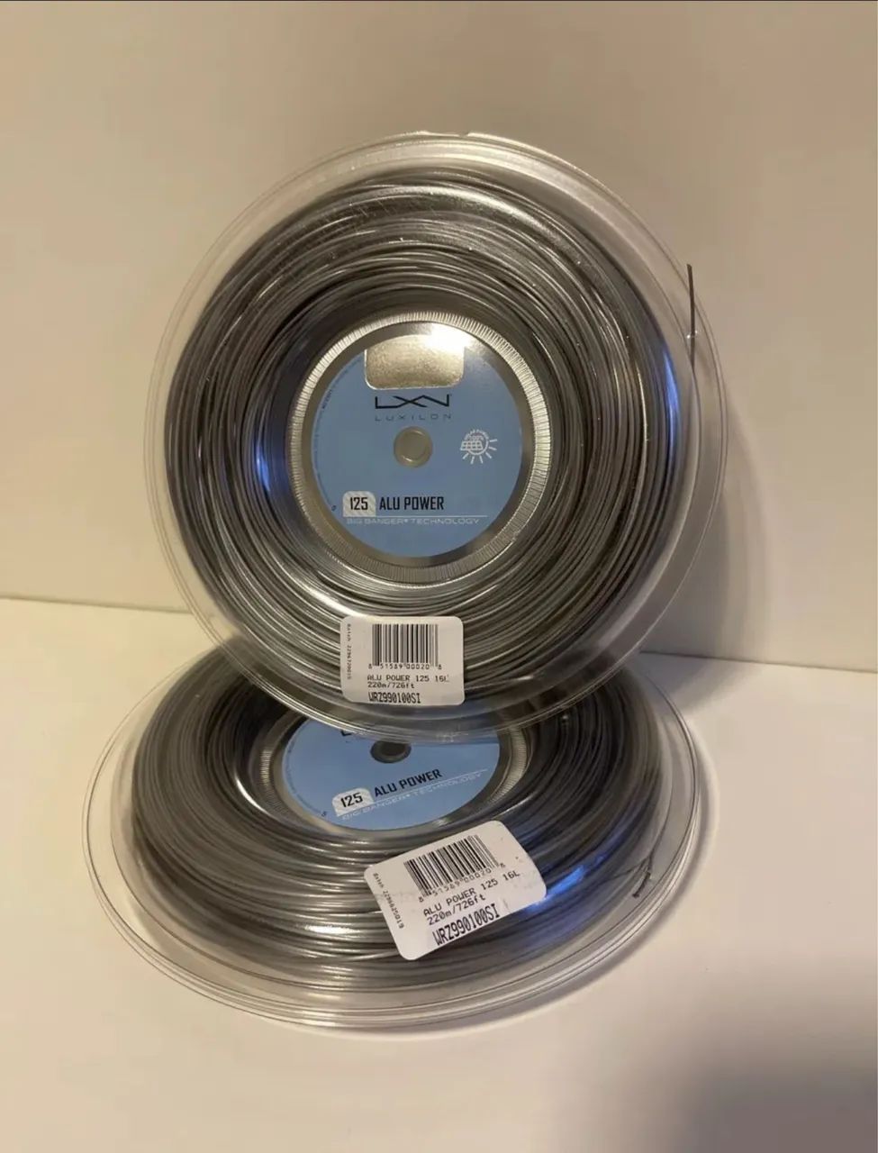 Rolo de corda Luxilon Alu Power 1.25 Cinza 200 Metros  - Foto 2