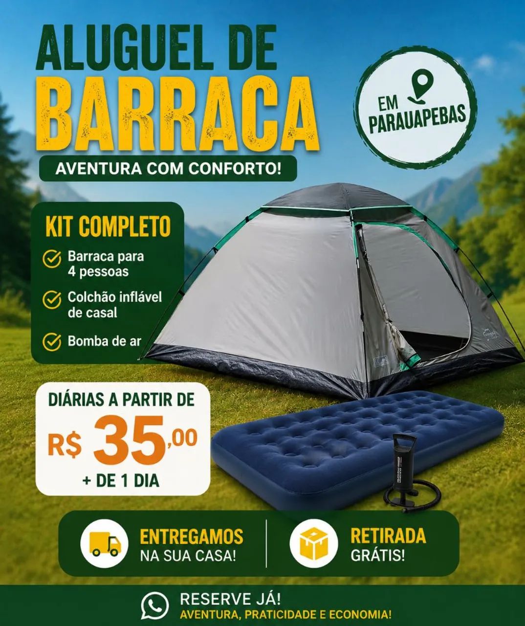 Aluguel de barraca em parauapebas