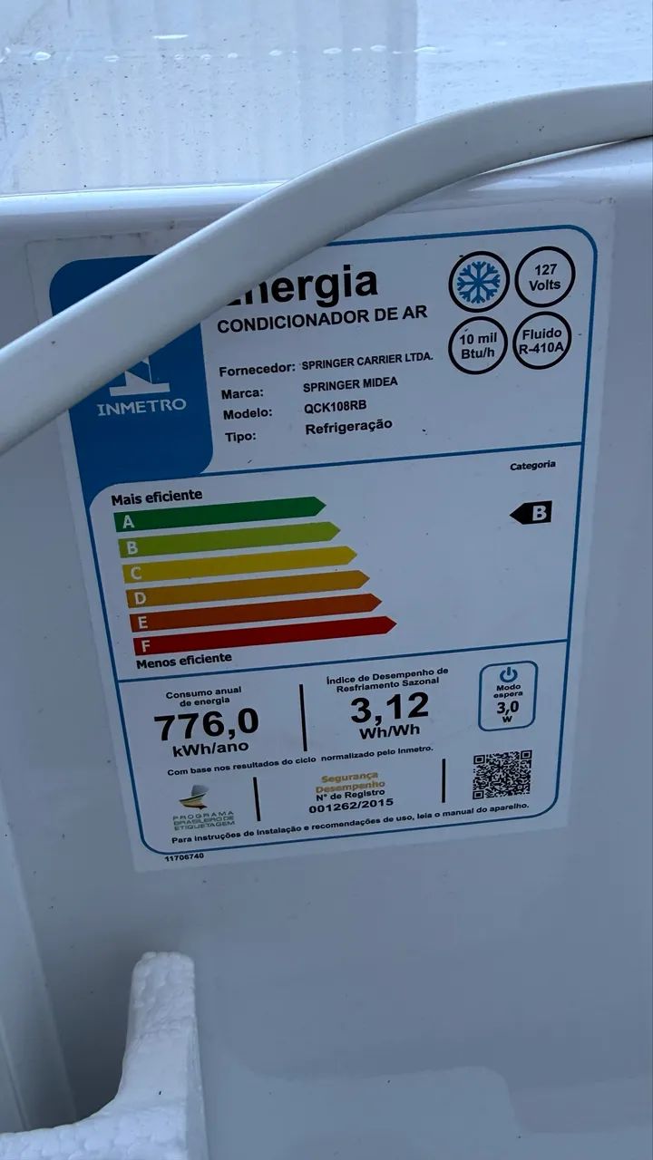 Ar condicionado de janela Springer Midea 10mil btus 127v eletrônico  - Foto 5