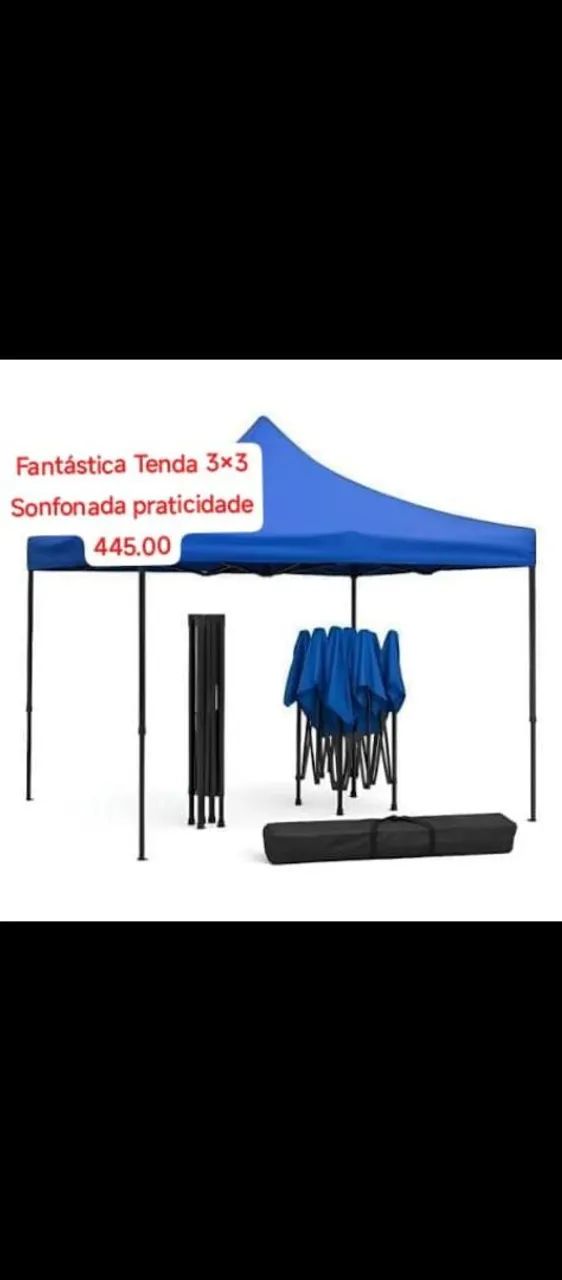 Tenda 3+3 sanfonada impermeável 