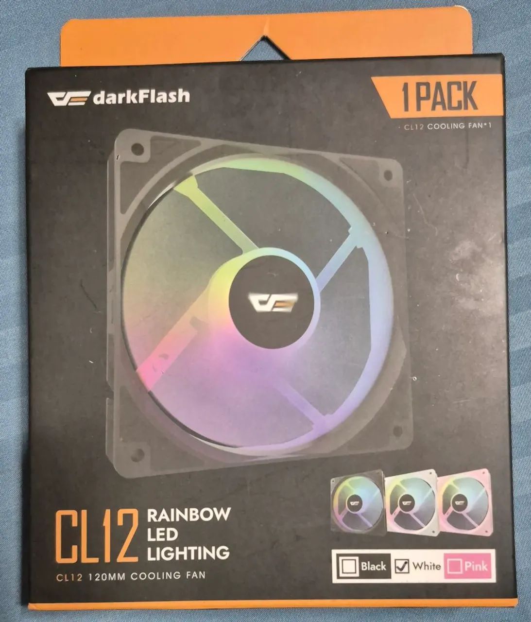 Kit Fans RGB Darkflash CL12 Branca