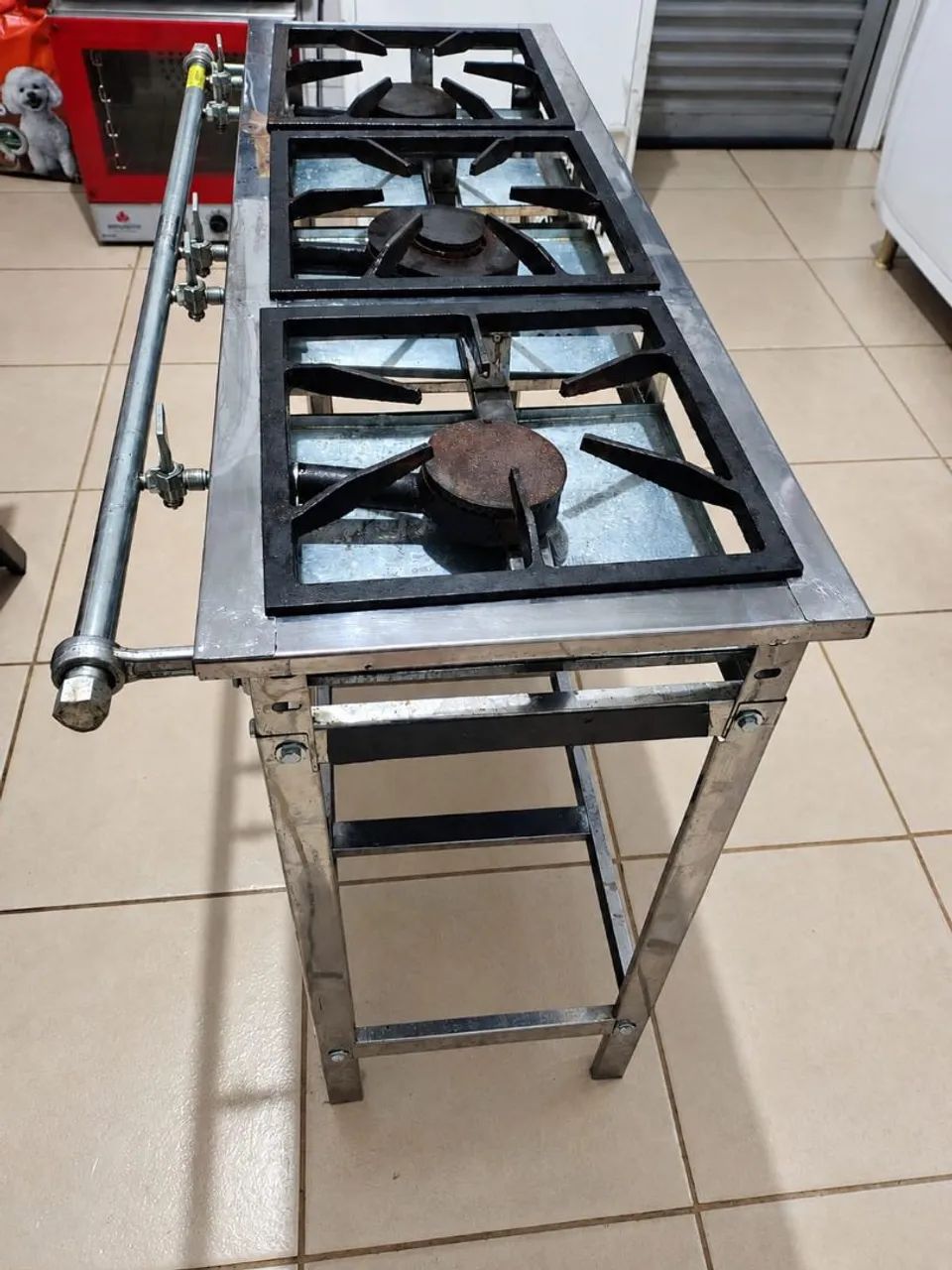 Fogão de Inox Industrial 3 bocas  - Foto 2