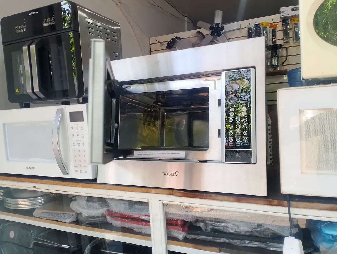 Microondas embutir inox com grill 30lts - Foto 3