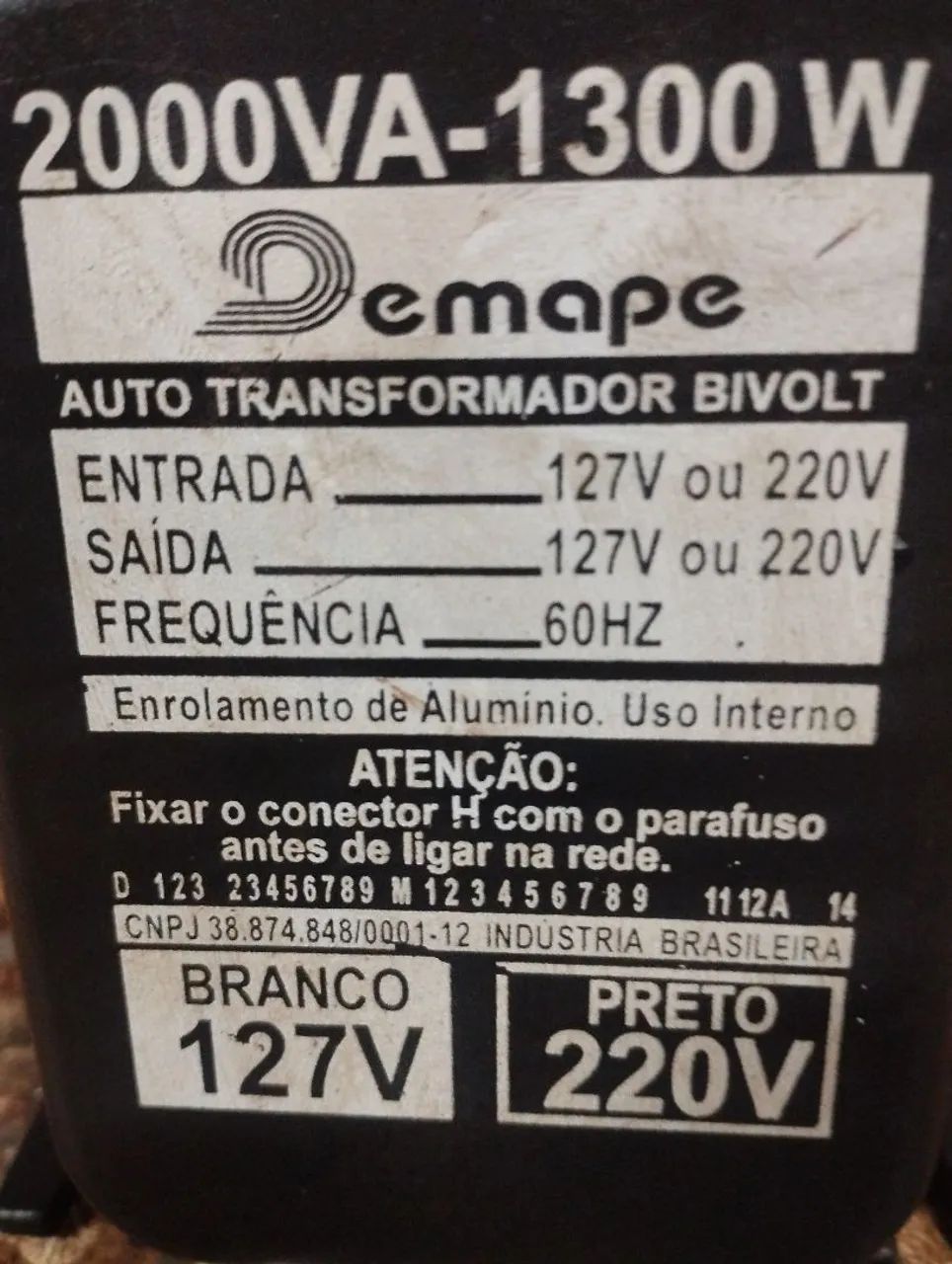 Transformador 2.000 VA