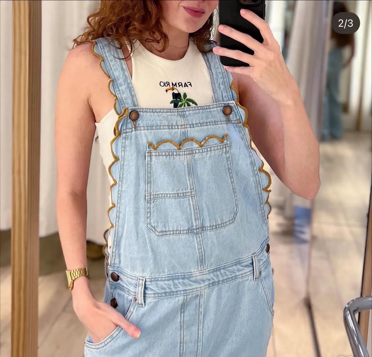 Jardineira Farm Jeans  - Foto 4