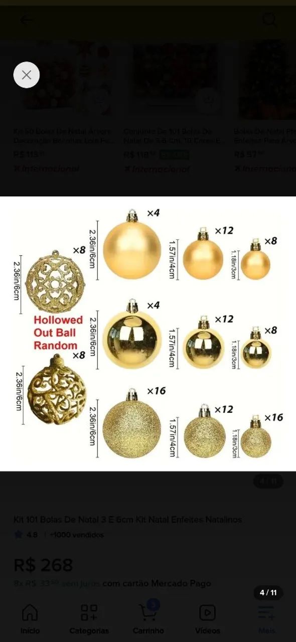 Enfeite de natal - Foto 3