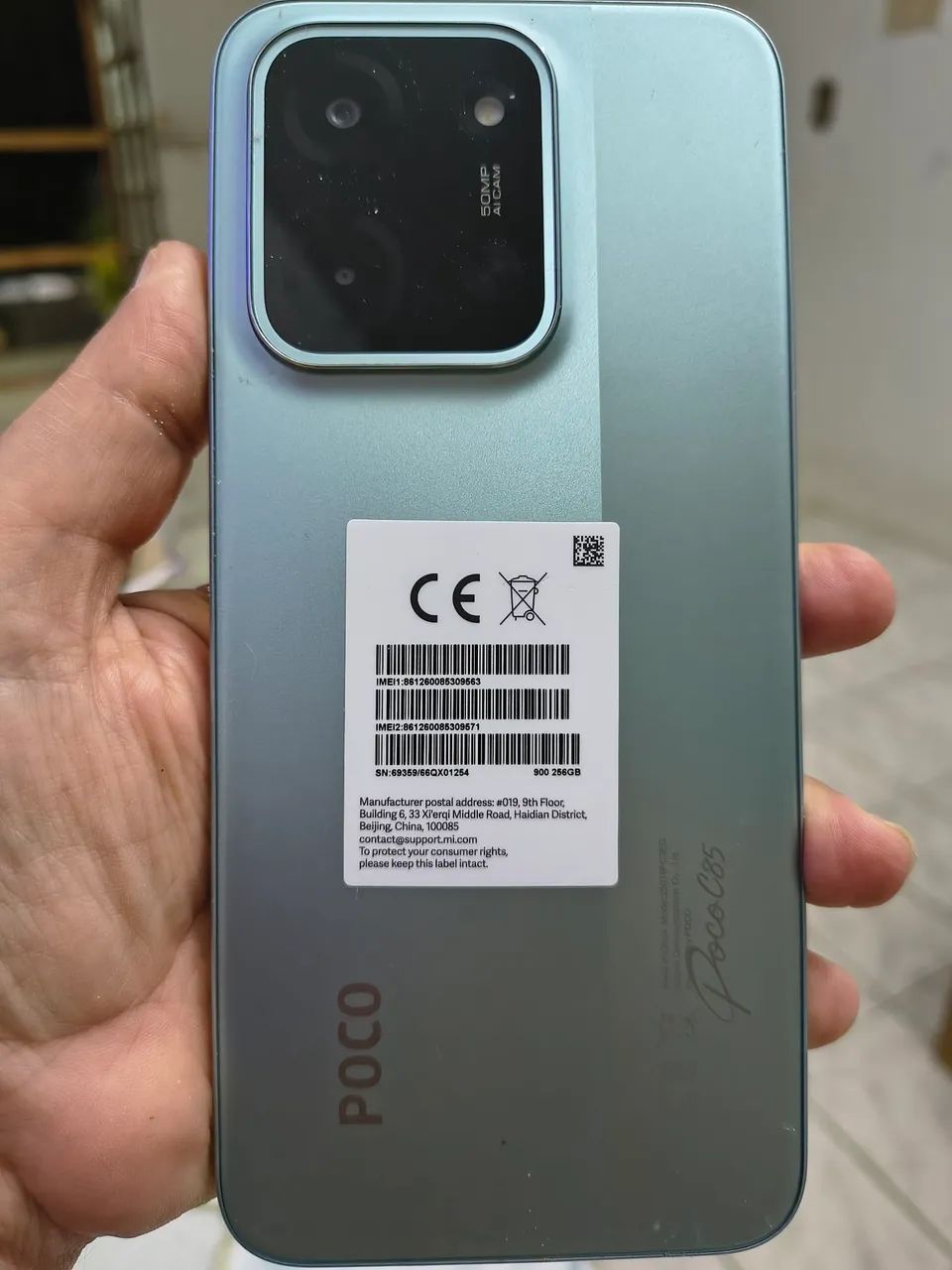 Celular Poco da Xiaomi c85 tela 6.9