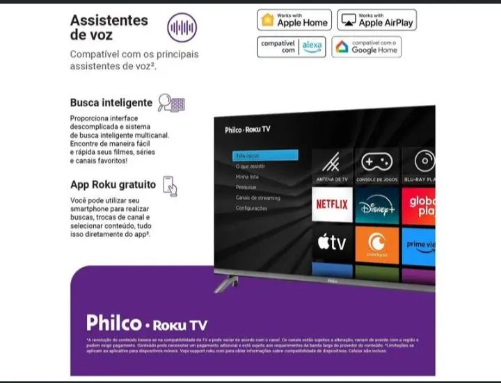 Tv smart 32 polegadas Philco roku - Foto 2