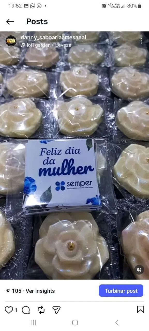 Lembrancinhas Sabonetes Flores  - Foto 3