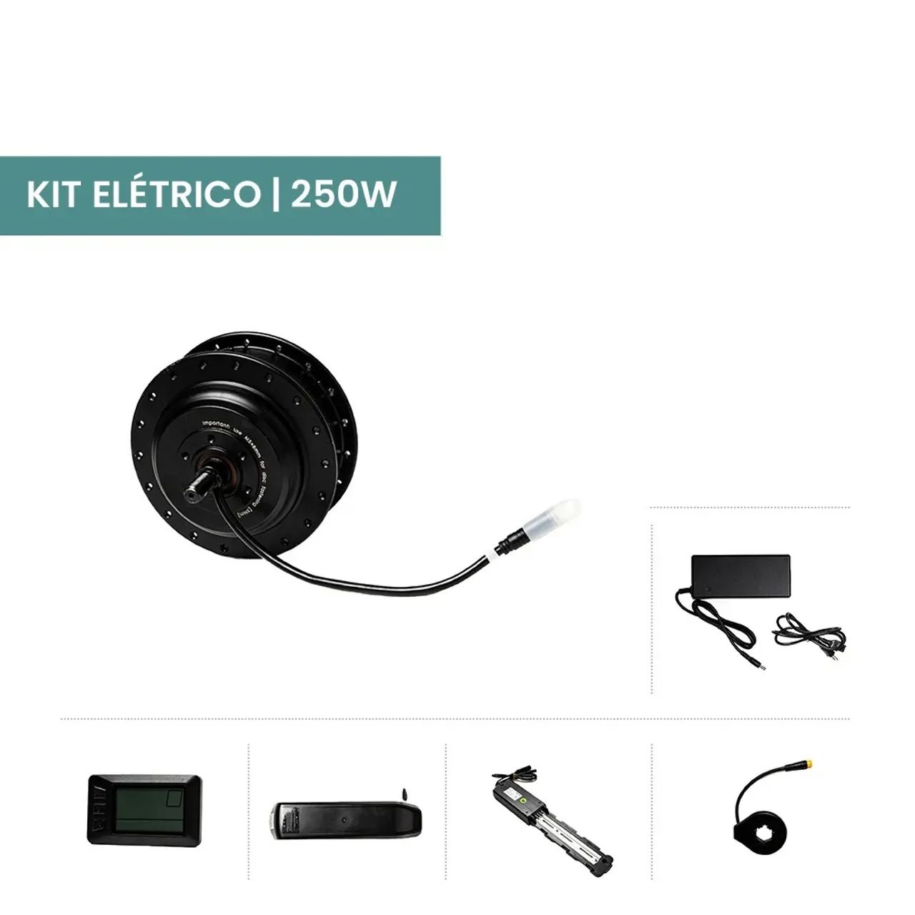 Torrando kit elétrico GTA 350w para conversão Ebike - Foto 5