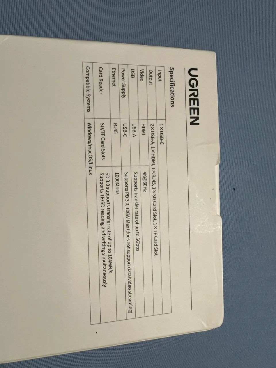 Hub usb c Ugreen 7 em 1.65082084369027121